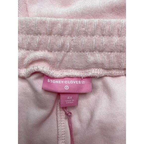 Stoney Clover Lane x Target Pink Cropped Terry Jogger Sz‎ 4X NEW - Picture 10 of 12